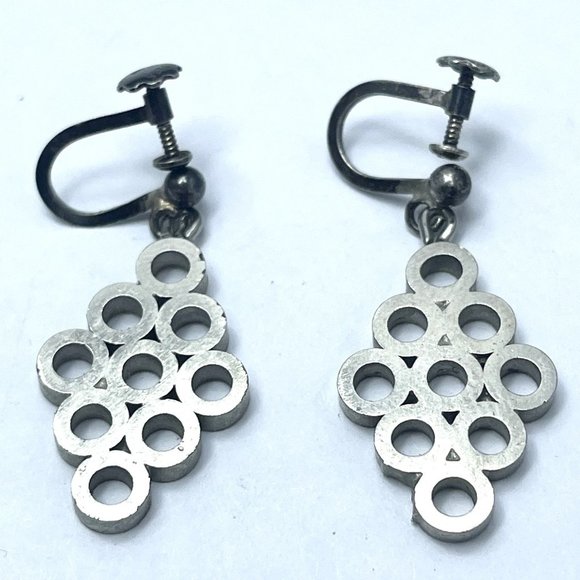 Vintage 925 Sterling Silver Drop Earrings